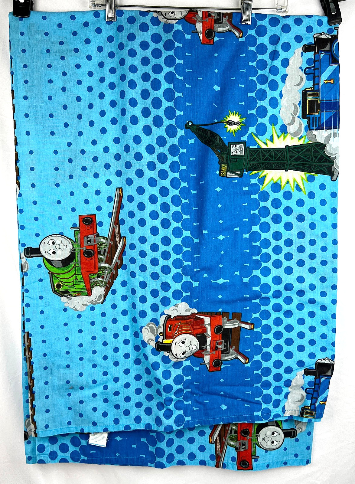 Thomas The Tank Engine Blue TWIN FLAT Sheet Poly/Cotton Blend 2010 gallery