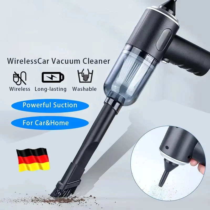 9000Pa Wireless Car Vacuum Cleaner USB Charging 1200mAh Portable Cleaning Applia gallery