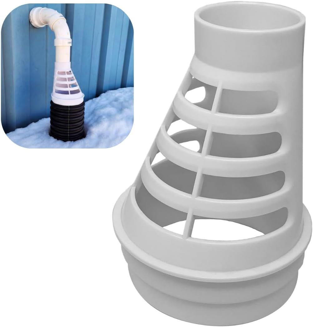 Pumpspy Sump Pump Discharge Freeze Protection - Transition from 1.5" Pipe to 4" gallery
