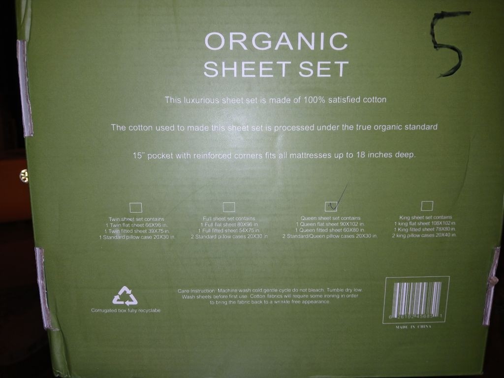 Tree Organic 2000 Series 4 piece Sheet Set Premium gallery