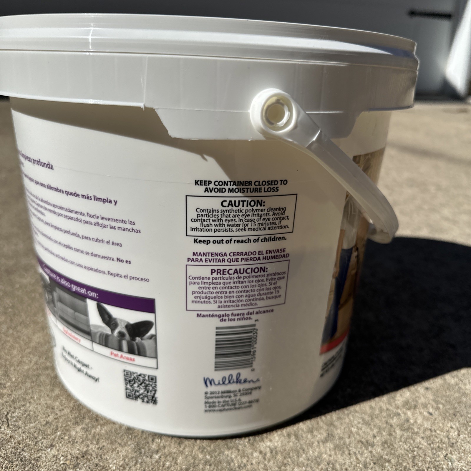 Capture Carpet & Rug Dry Cleaner Powder 8 LB Pail - Pet Safe, Car & Home No Wet gallery