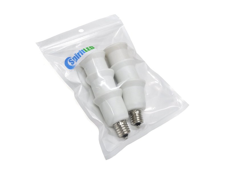 (6-PACK) SpiritLED E17 to E26 / E27 Socket Adapter,Intermediate base E17 to gallery