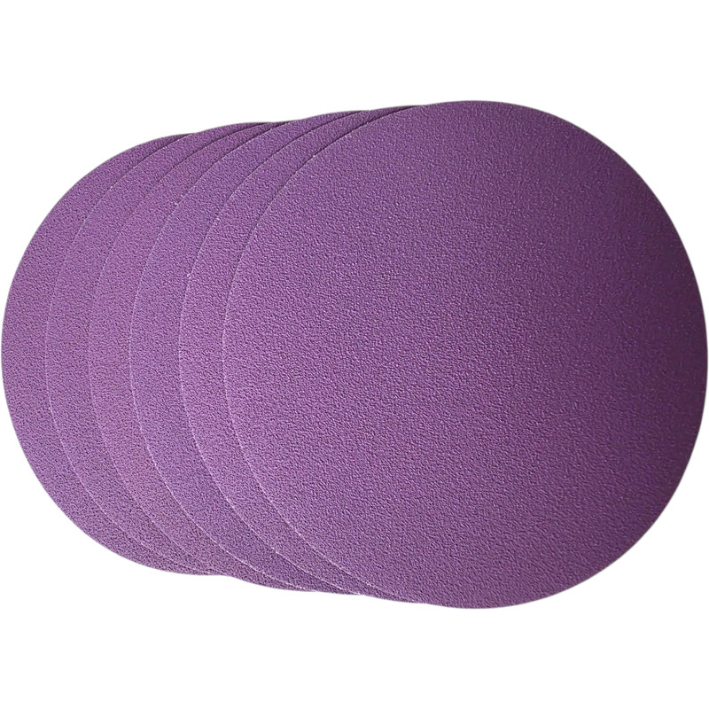 6 Inch Ceramic Hook & Loop Sandpaper Discs, No Holes, 50pcs Box, P40 to P800 gallery