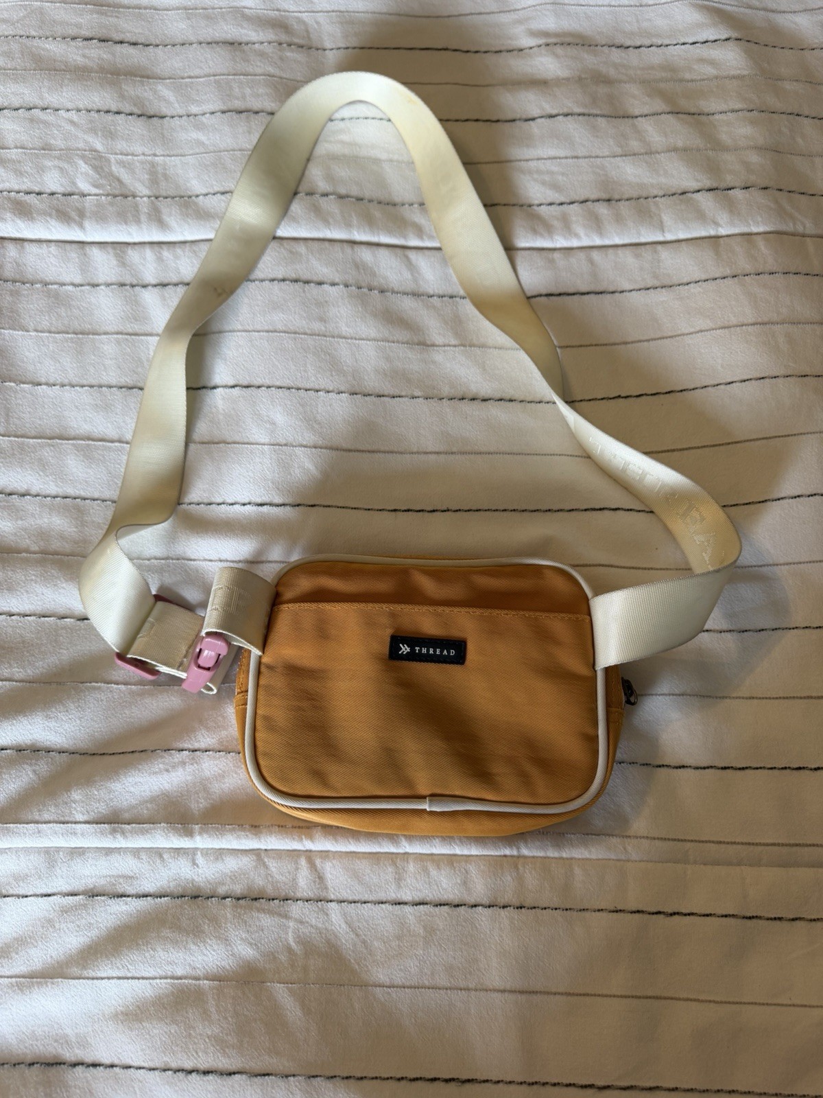 Terra Thread Mustard Yellow Multi-Use Fanny Pack Adjustable Strap 2