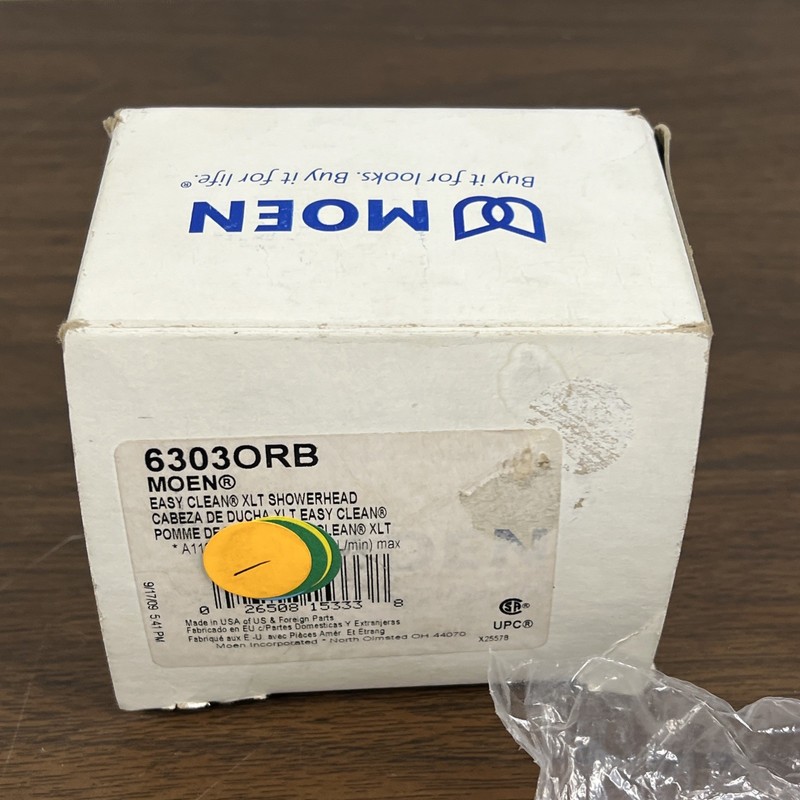 Moen 6303ORB One-Function 3 1/2" Diameter Standard Full Spray 2.5 GPm ⚠️READ gallery