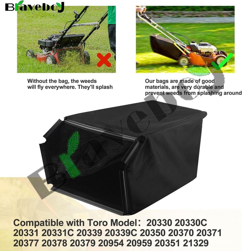 Efficient Grass Catcher 115-4664 for Toro Lawn Mower - High-Quality Nylon Fabric gallery