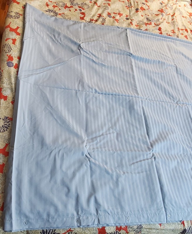Egyptian Cotton Light Blue Damask Solid King Comforter Duvet Cover + 1 King Sham gallery