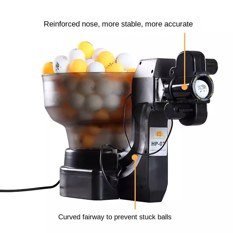 HP-07 Automatic Table Tennis Driver Multi Spin Multi Drop Driver 36W gallery
