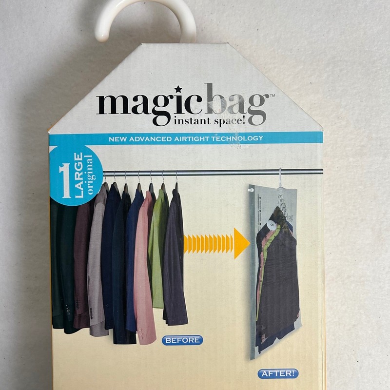 Space Saving Magic Bag Unisex Large Clear Hanging Vacuum Compression Storage Bag gallery