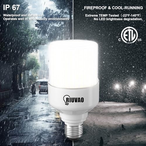 700W Equivalent LED Corn Light Bulb 9800LM, 5000K 5000k Daylight White gallery