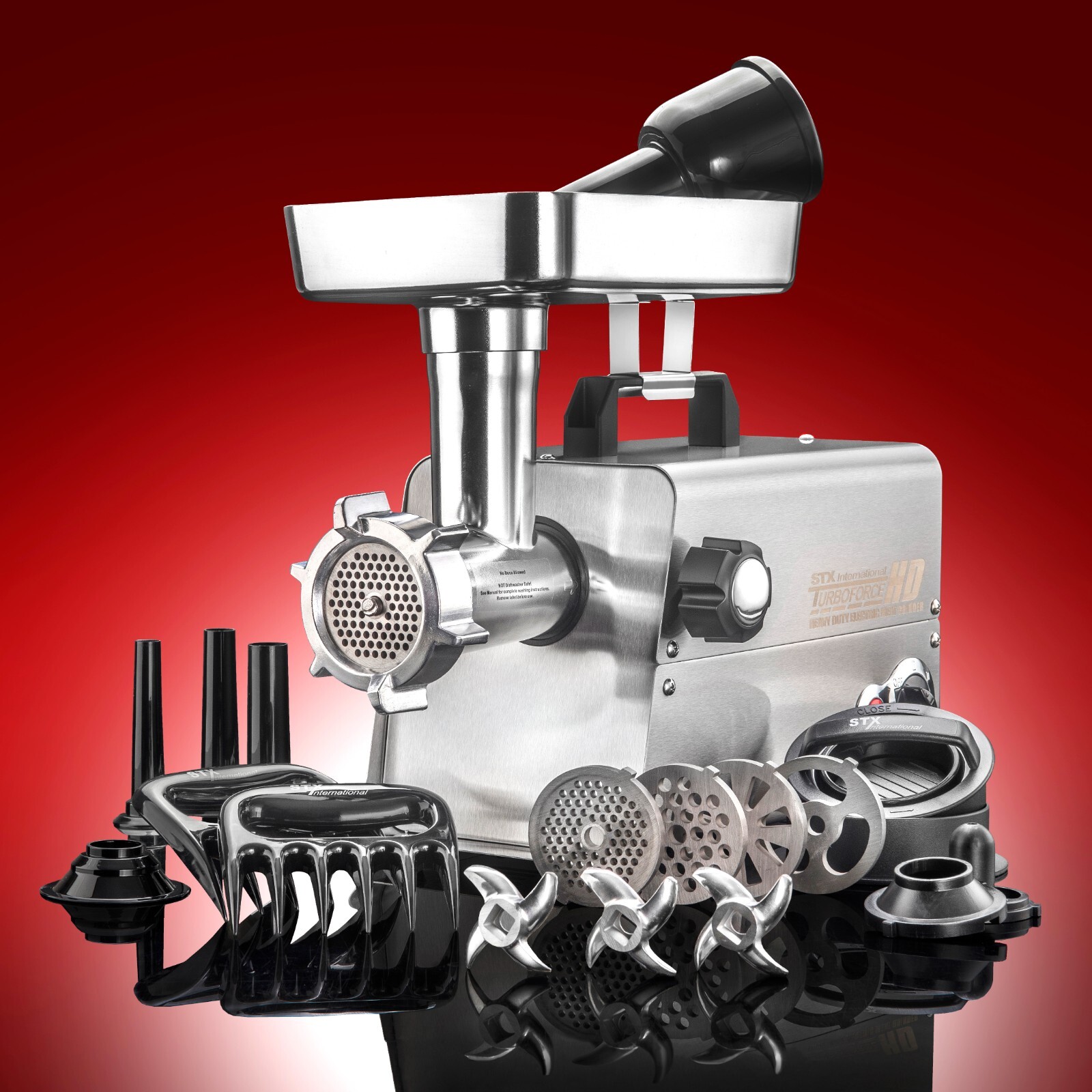 STX International Turboforce 3500-HD Heavy Duty Meat Grinder & Sausage Stuffer gallery