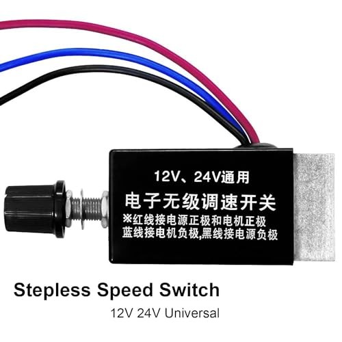 DC Motor Speed Controller Universal DC 12V 24V 10A Electronic Stepless Speed gallery