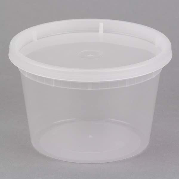 Deli Clear Food Storage Containers with Lids Heavy Duty- Sizes 8oz,16oz,32oz gallery