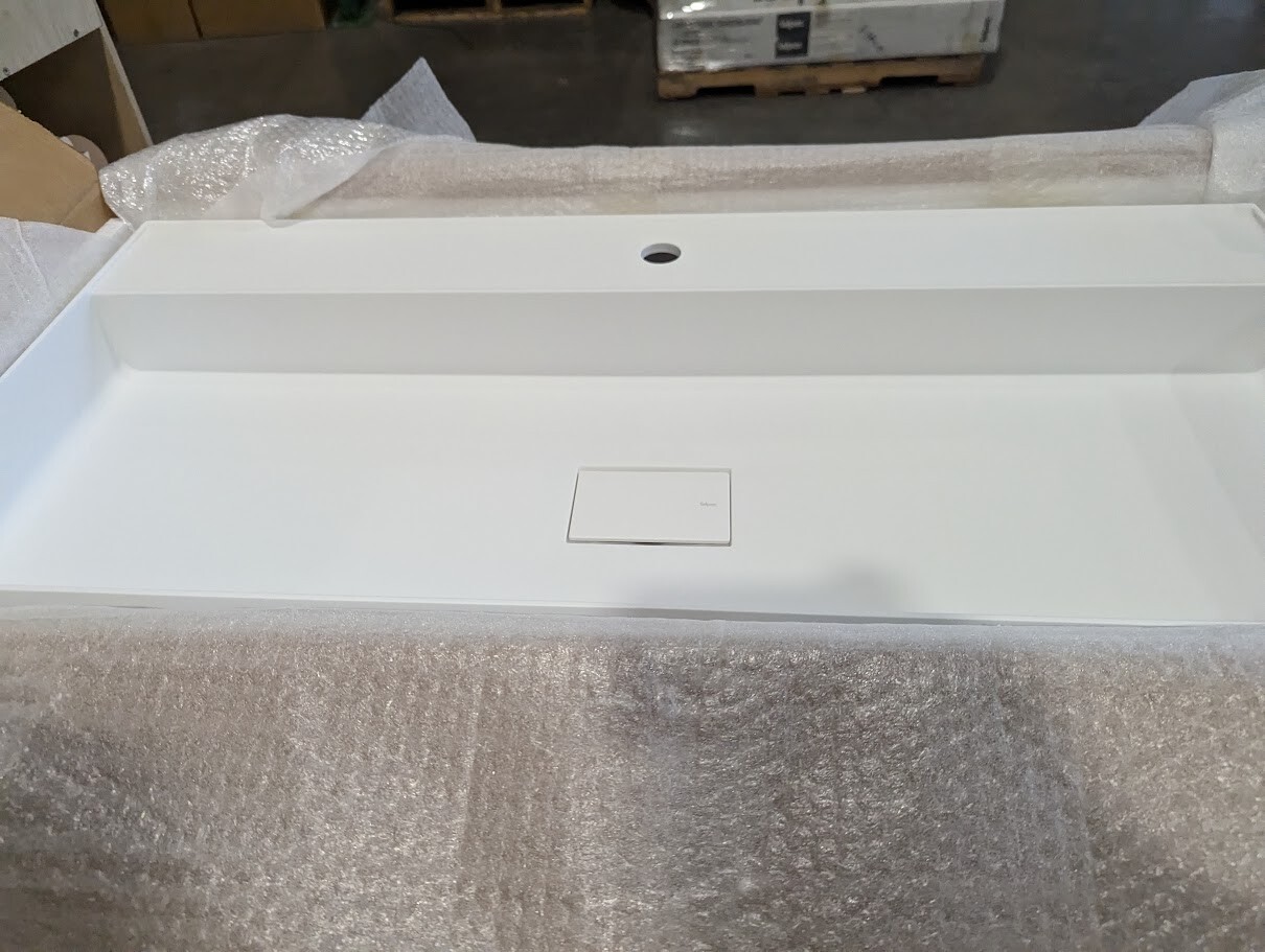 Falper Quattro Zero D7H 100 cm Countertop and Wall Mounted Ceramilux Washbasin gallery