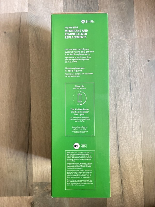 A.O. Smith Set Replacement Filter #960788 Membrane & Remineralizer Set- New gallery