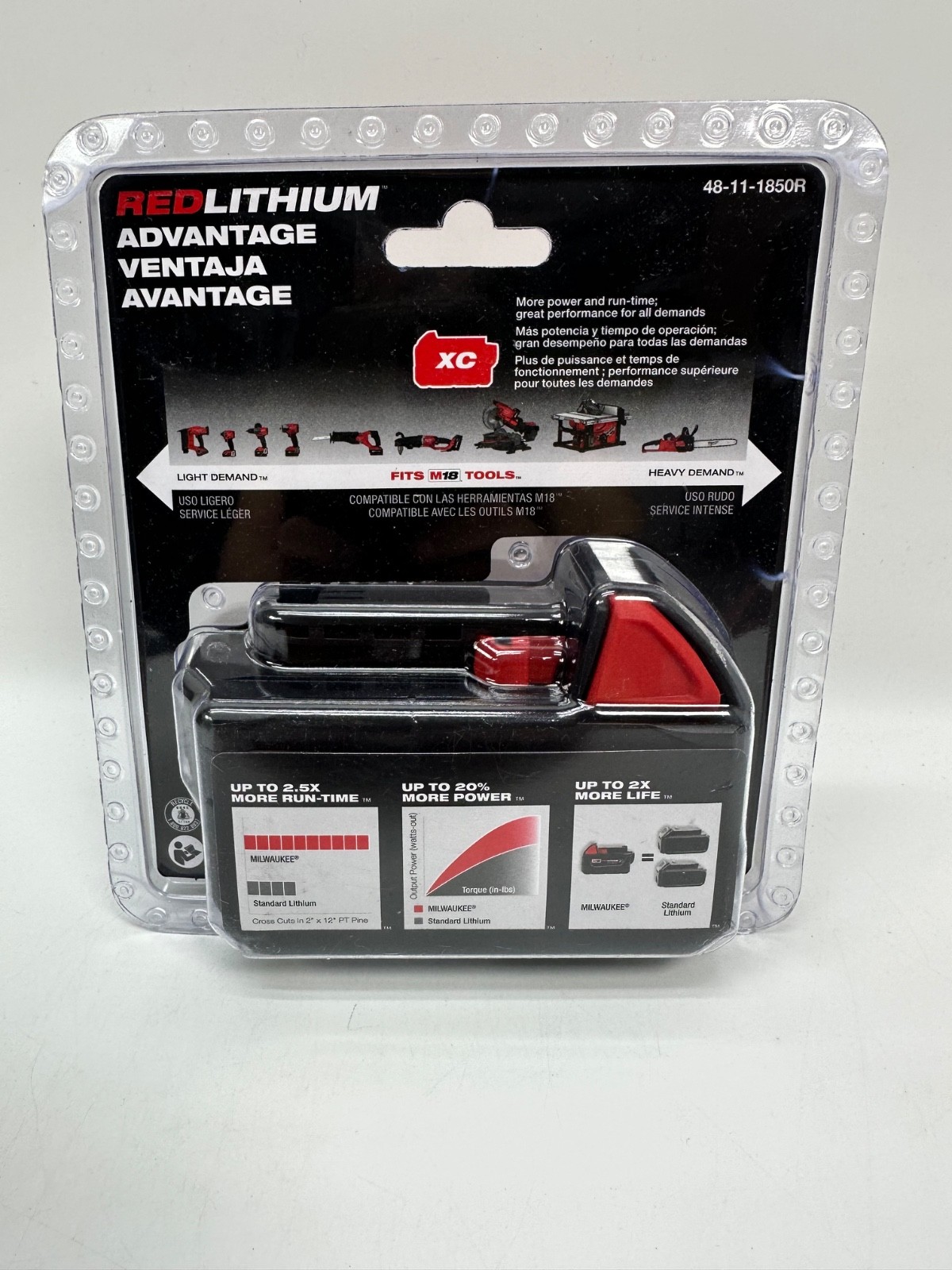 Milwaukee (48-11-1850R ) Li-Ion Battery - Black gallery