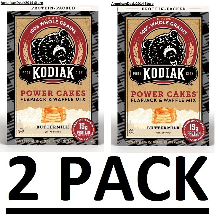 2 PACK - Kodiak Cakes Power Cakes Flapjack and Waffle Mix (72 oz.) Total 9 lbs. gallery