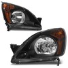 Headlight Assembly Compatible with 02 03 OE - Black/Amber/Clear Fit 02-04 CR-V gallery