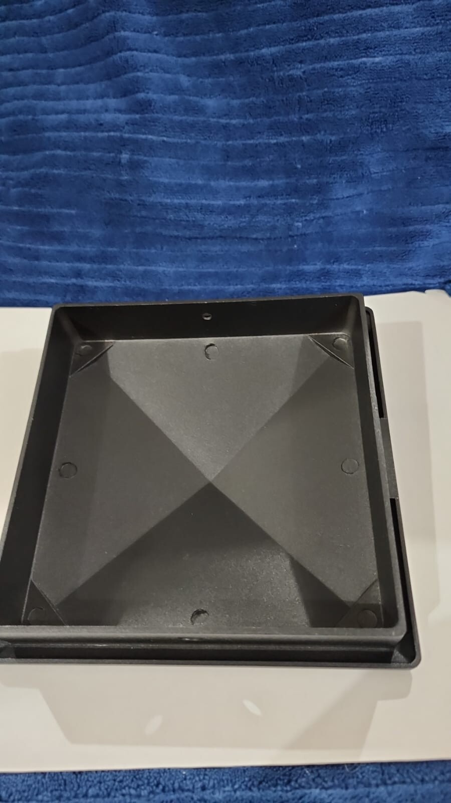 DECOREX HARDWARE POST CAP for WOOD ~ BLACK 6'' X 6'' Aluminium Pyramid gallery