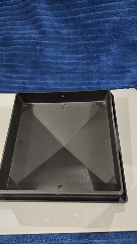 DECOREX HARDWARE POST CAP for WOOD ~ BLACK 6'' X 6'' Aluminium Pyramid gallery
