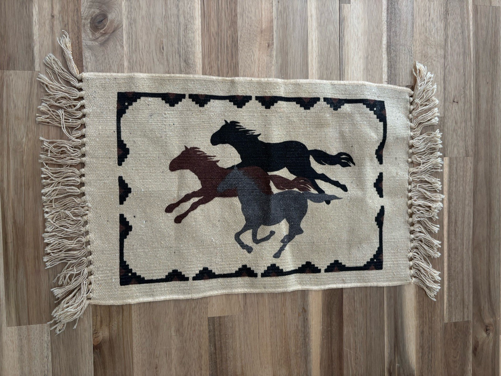 Vintage Western Running Horses Table Mat Cover gallery