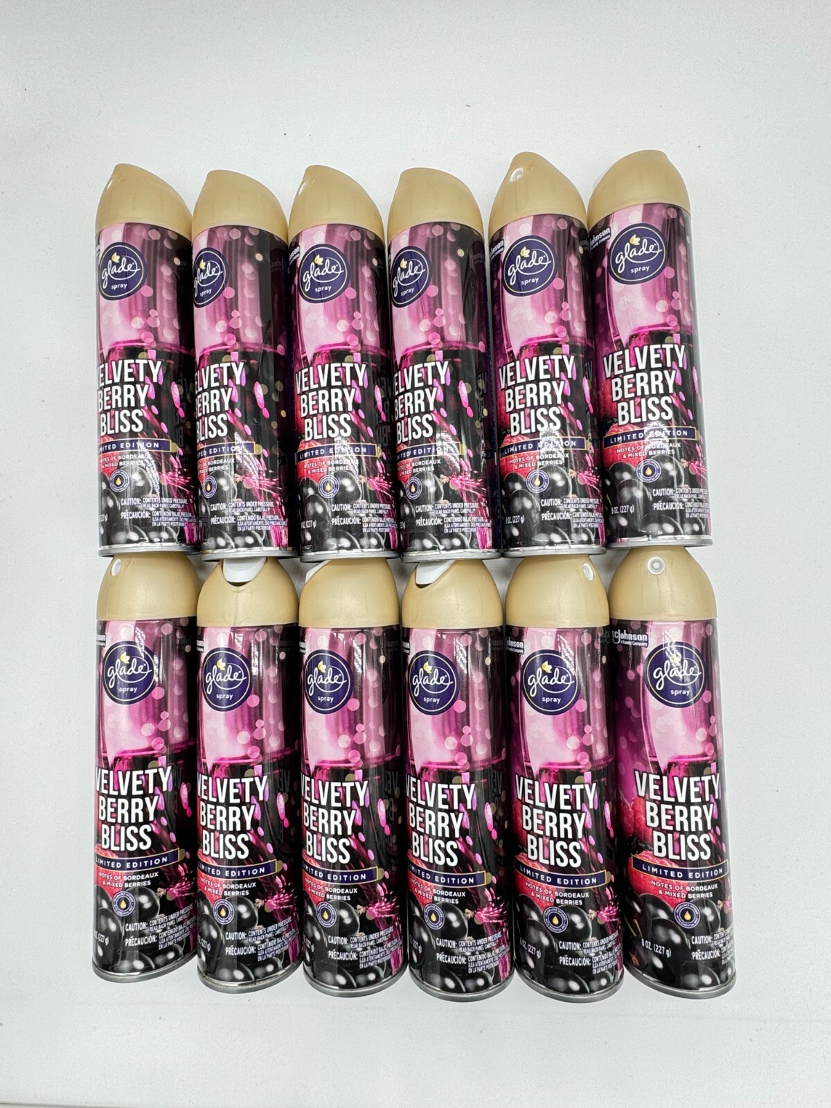 12 Pack Glade Limited Edition VELVETY BERRY BLISS Air Freshener Room Spray 8oz gallery