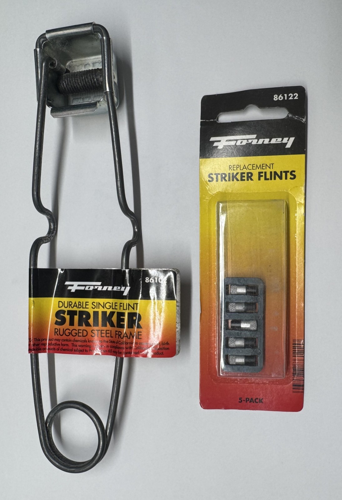 Forney Single Flint Spark Lighter 86102 with 5 pack Striker Replacement Flints gallery