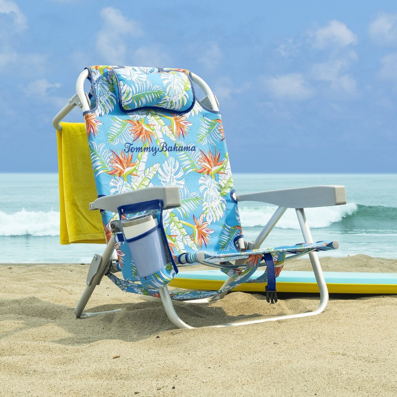 Tommy Bahama 5 Position Folding Backpack Beach Chair - Floral gallery