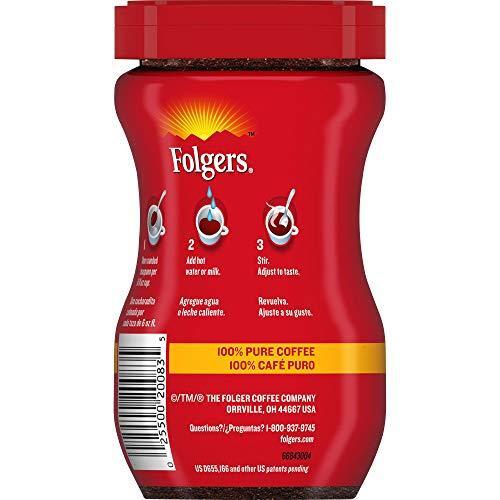 Folgers Classic Roast Instant Coffee Crystals, 3 Ounces gallery