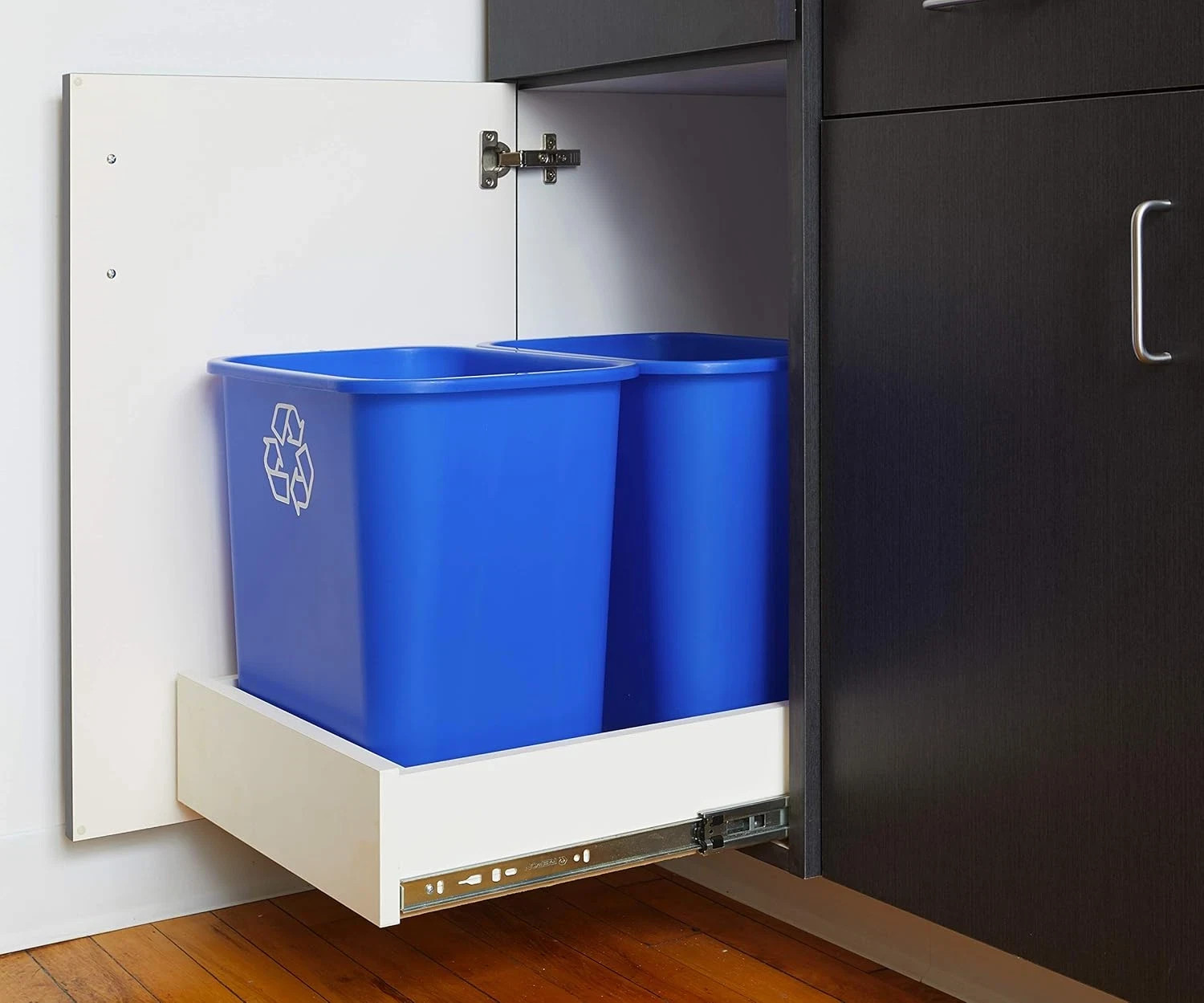 United Solutions 7 Gallon / 28 Quart Space Saving Recycling Bin, Fits under Desk gallery