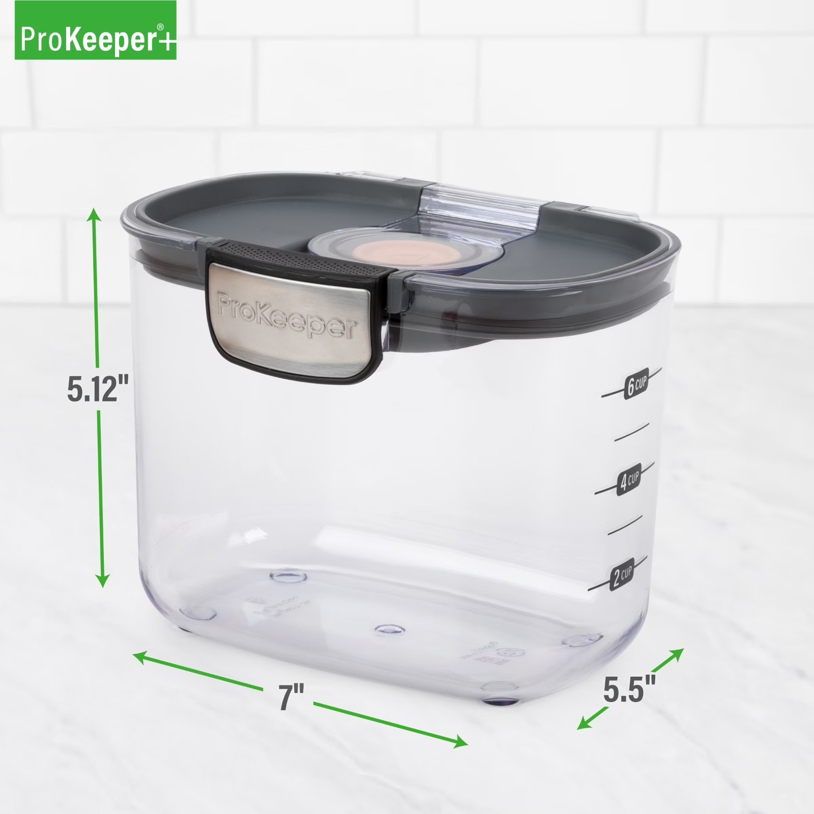Brown Sugar ProKeeper+ Airtight Container With Terra Cotta Stone for Food gallery