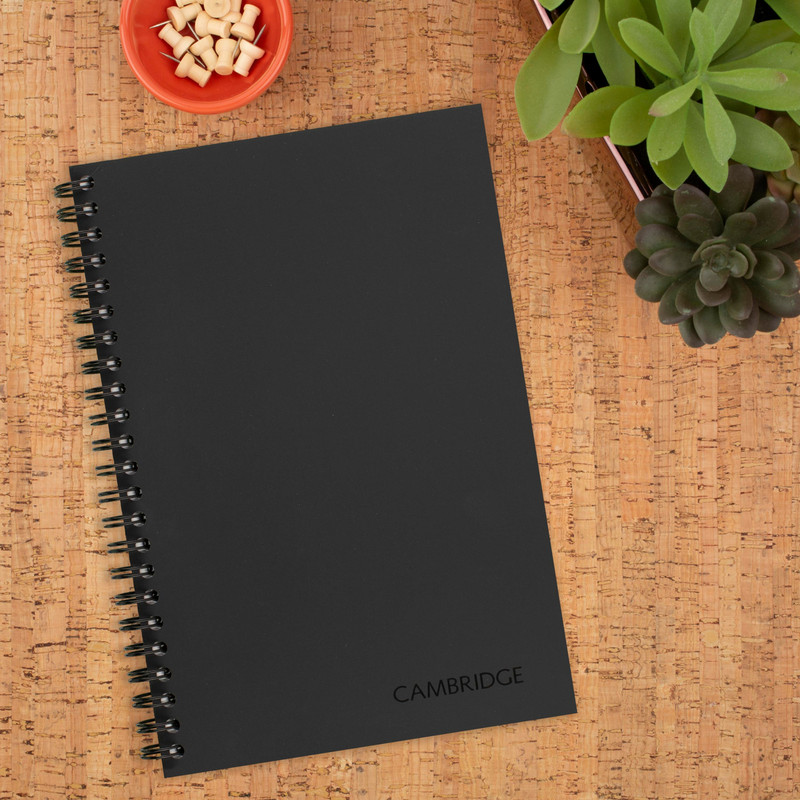 Cambridge Limited Wirebound QuickNotes Business Notebook: 4-7/8 in. x 8 in. Blac gallery