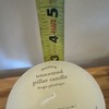 Pottery Barn Unscented Pillar Candle 3” X 3” 25 hours Accents Bougie Cylindrique gallery