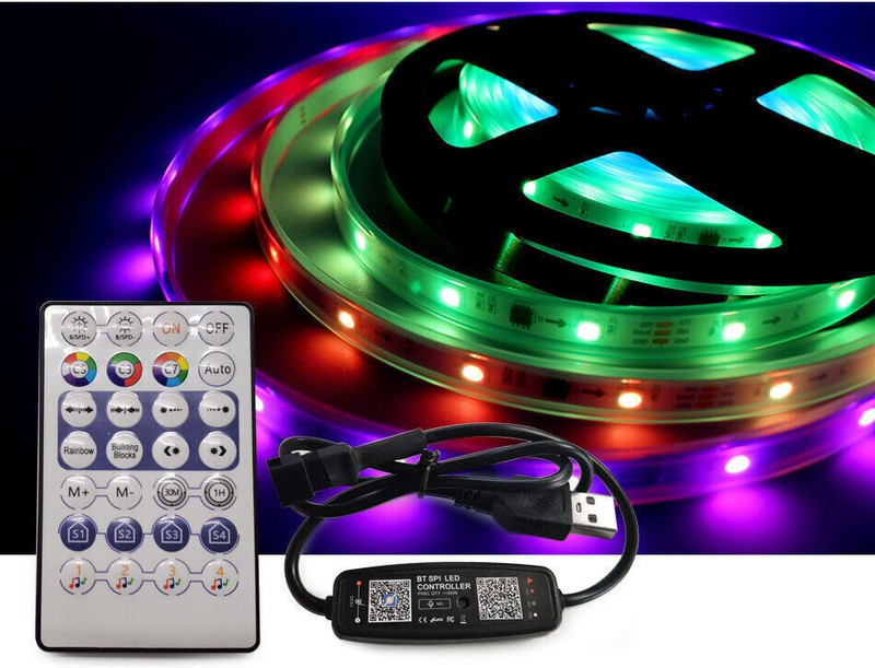 WS2812B LED Strip RF Bluetooth-compatible APP Music Controller 28key Remote gallery