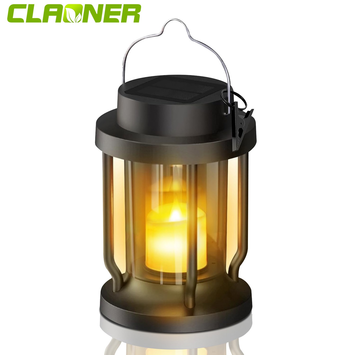 1-4x Solar Lantern Hanging Lights Flickering Flameless Candle Outdoor Garden Dec gallery