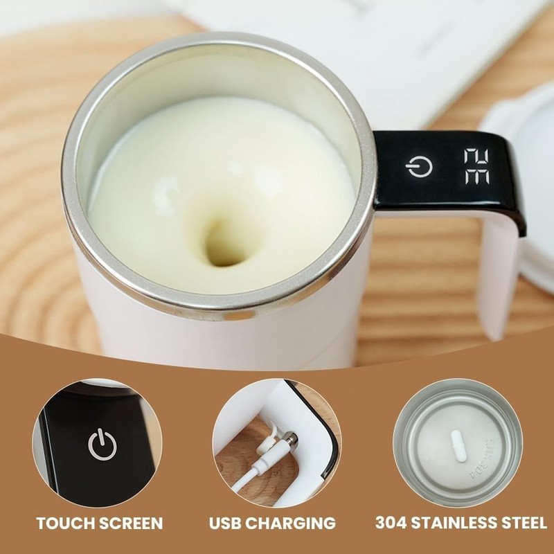 Automatic Magnetic Electric Self Stirring Mug Cup Mixing Coffee Milk Tea Beer gallery