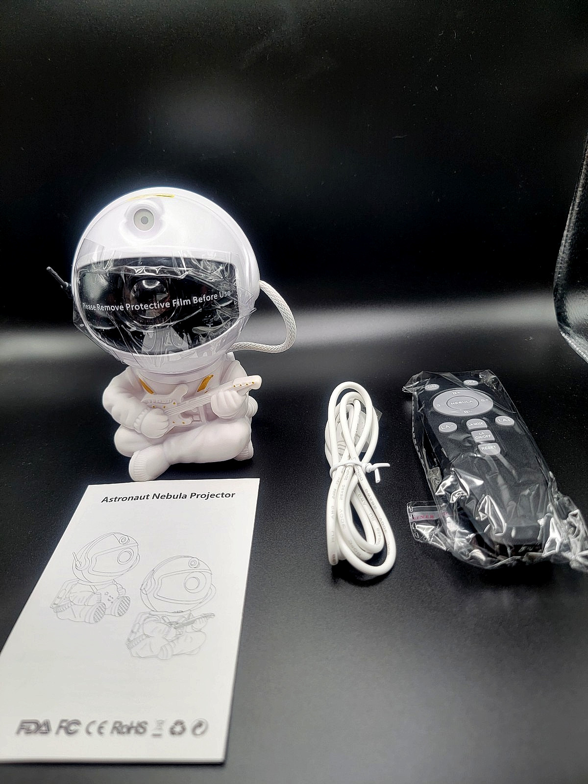 Astronaut w/ Guitar Nebula Projector - Starry Sky Lamp / Galaxy Night Light gallery