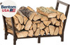 34 Inch Firewood Rack Outdoor Indoor, 2.7Ft Wood Storage Rack Stand, Heavy Duty gallery