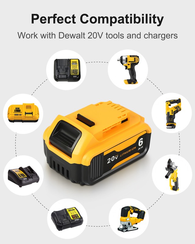DCB104 Multiport fast Charger For Dewalt 20V LithiumXR DCB200 Battery/Inverter gallery