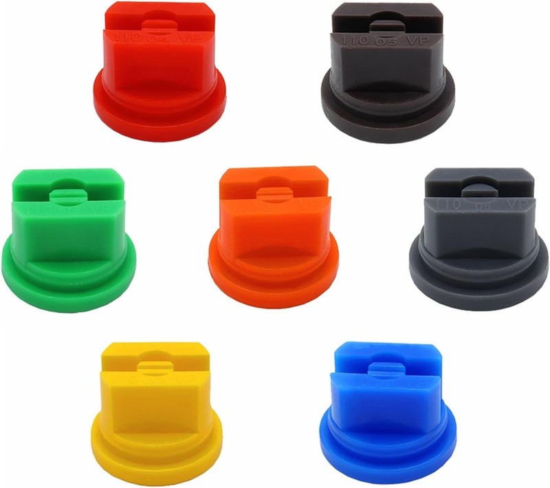 Universal 7Pcs Spray Nozzle Tips - 110° Flow for Garden & Agricultural Use gallery