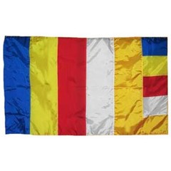 Buddha Buddhist Flag 3×5 Super Polyester, Canvas Header & Brass Grommets