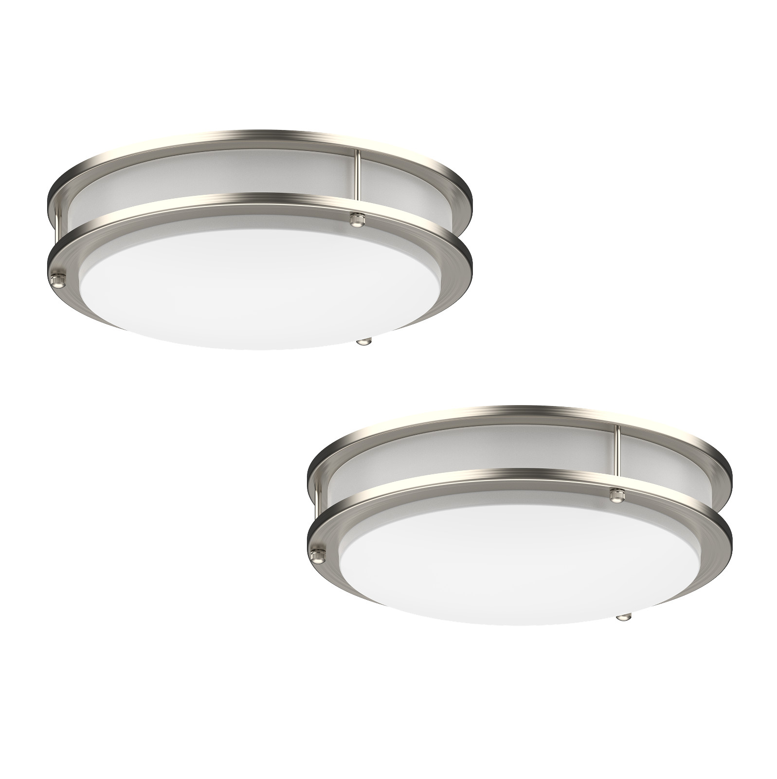 2-PACK LED Flush Mount Dimmable Ceiling Light 4000K Daylight 10"/12"/14 gallery