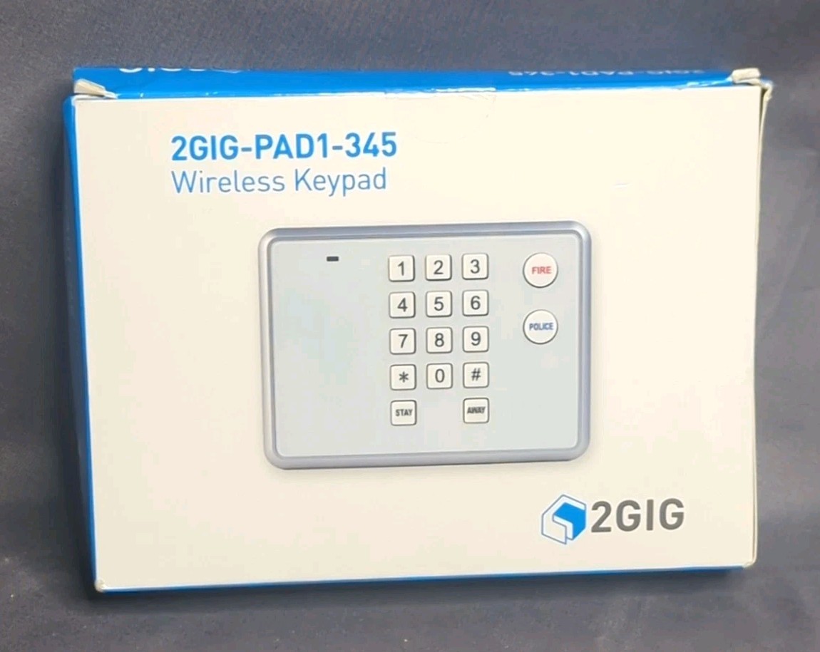 Nortek 2GIG Wireless Keypad Model 2GIG-PAD1-345 New In Box gallery