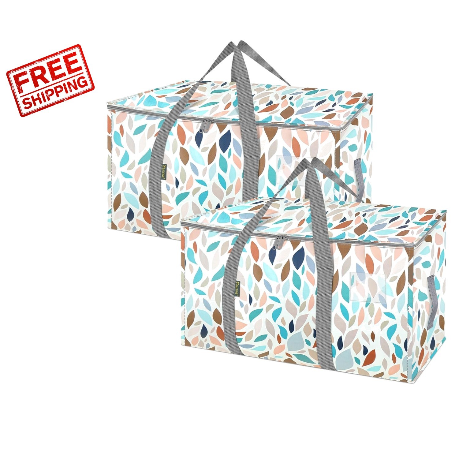 2-Pack Oversized Waterproof Moving Bags with Reinforced Handles - 50 lb Capacity gallery