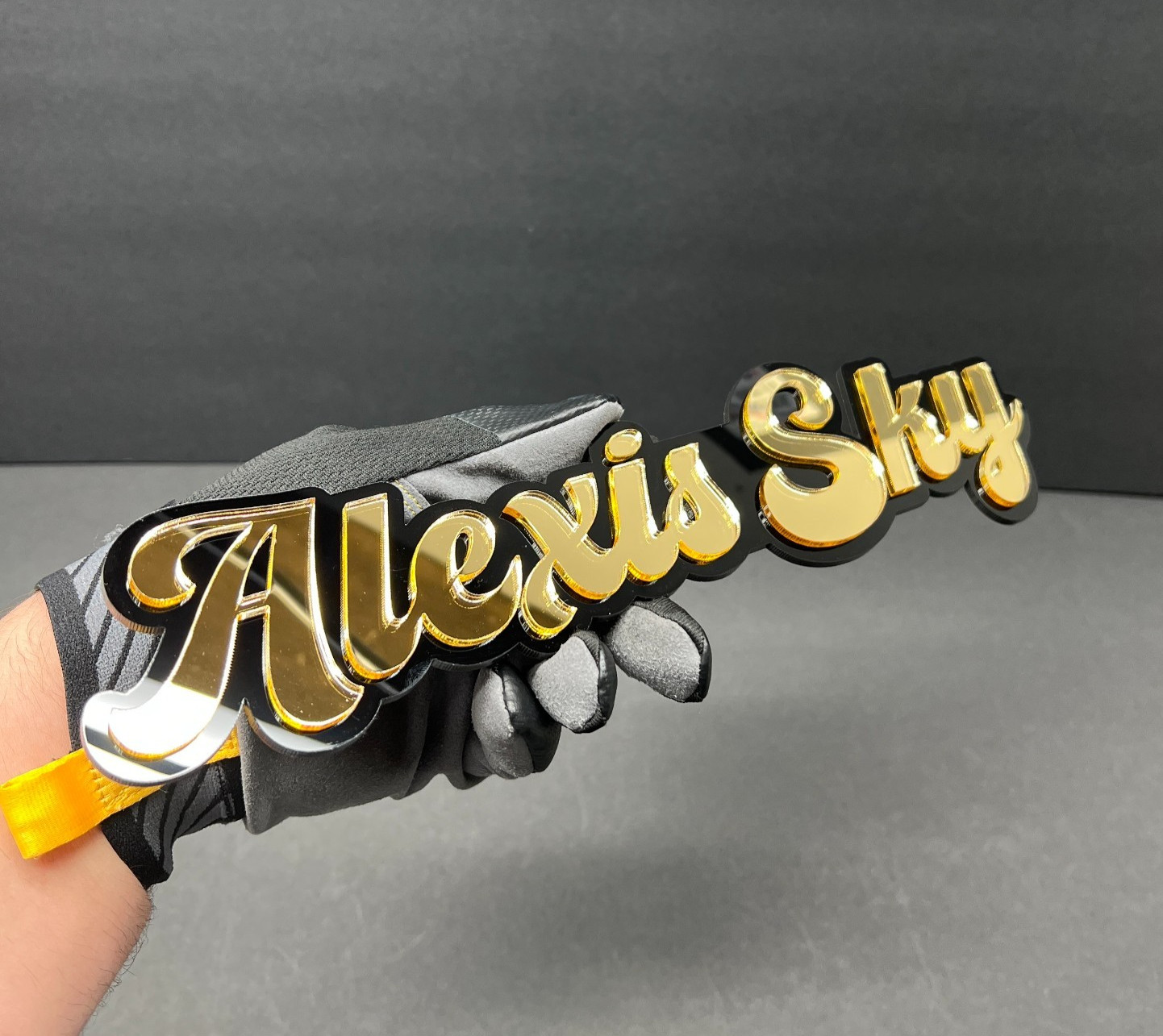 Custom Laser-Multicolor Personalized Name! Cut 3D Acrylic Emblem Badge for Cars gallery