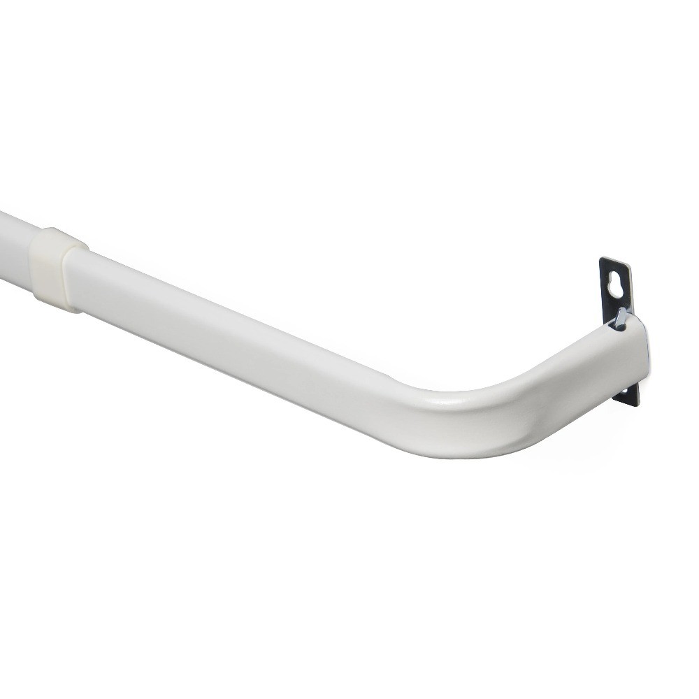(6 pack)2"Basic Metal Wrap Around Adjustable Curtain Rod,28-46"Adjustable Length gallery