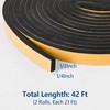 Self Adhesive Foam Tape Weatherstrip 1/2In x 1/4In x 42Ft 1/2in x 1/4in x 42Ft gallery