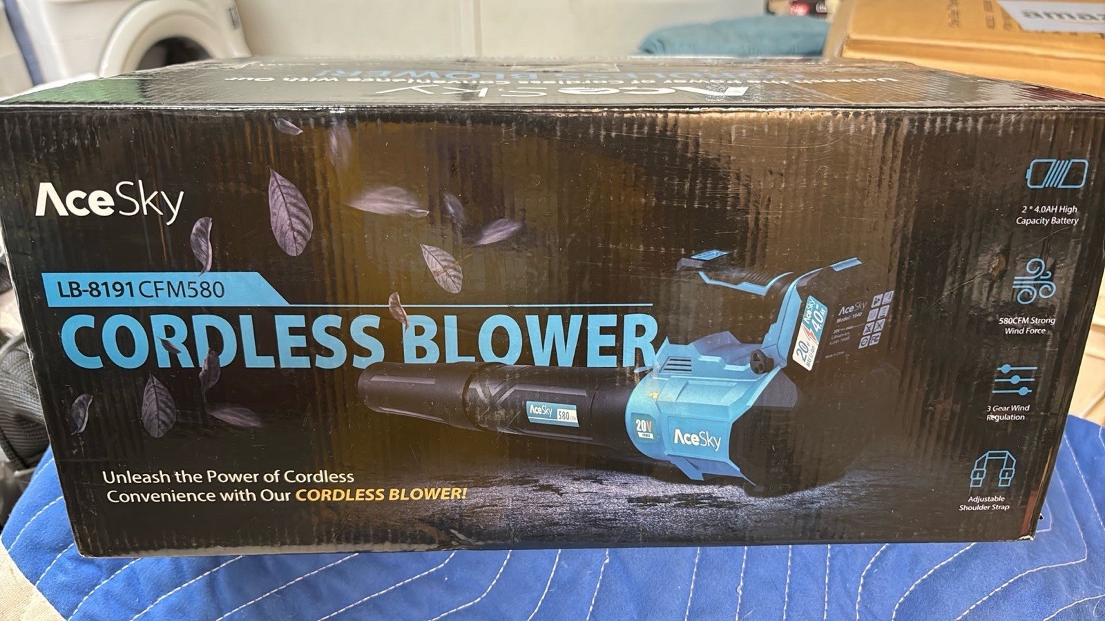 AceSky Cordless Blower 2Batteries Up To 2 Hours Run Time gallery