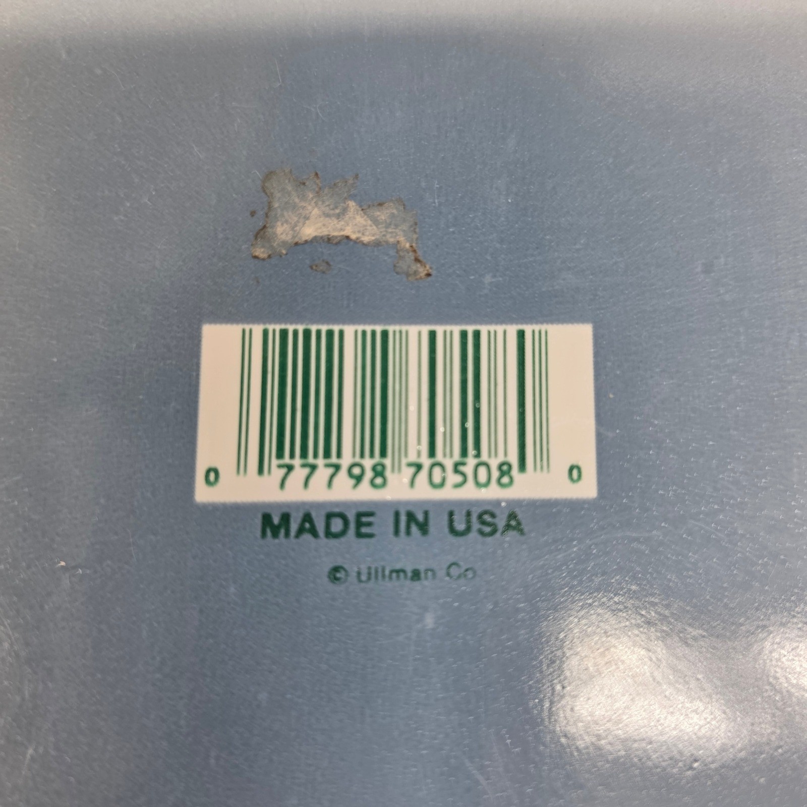 Ullman Co Plastic Storage Container 6x6 Blue Cream Country Geese USA, Vintage gallery