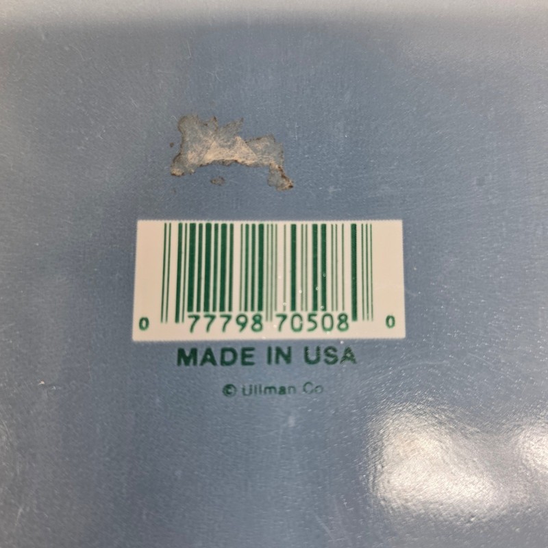 Ullman Co Plastic Storage Container 6x6 Blue Cream Country Geese USA, Vintage gallery